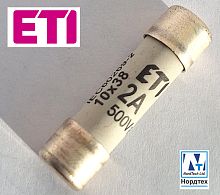 Предохранитель керамический CH 10x38 gG 500, ETI Словения