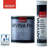 Смазка для пищевого оборудования Molyslip Arvina FM2, туба 400 гр